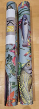 Holden 12171 Lagoon Teal Fish Background Wallpaper - Multicoloured
