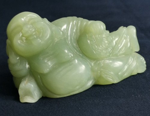 Carved buddha green jadeite - buddha,