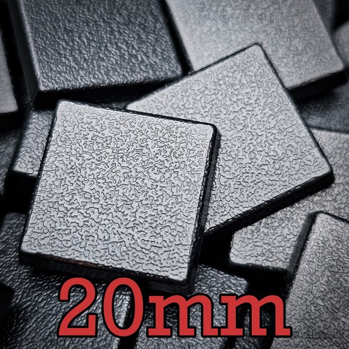 20mm square abs - square, bases