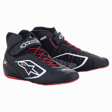 Go Kart Alpinestars Tech-1 KX Boots Black White Red Racing