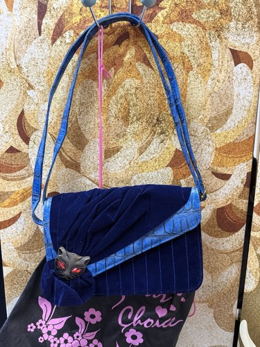 Irregular choice blue velvet - blue,