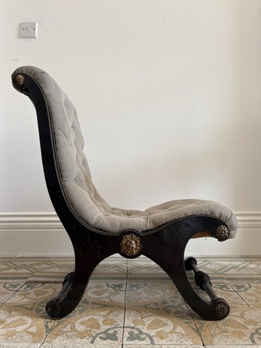 Late 19th century ebonised - a,