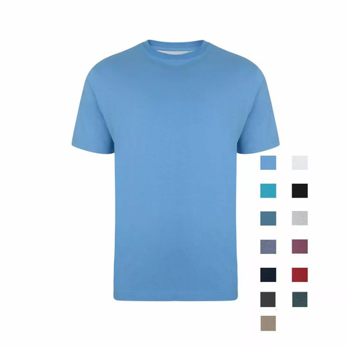 Kam mens shirt solid - t, crew