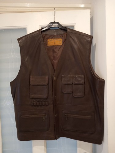 Vintage brown leather - brown, hunters