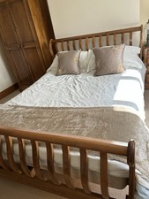 Superb ‘Solid Wood sleigh’ Double. Bed In Excellent Condition