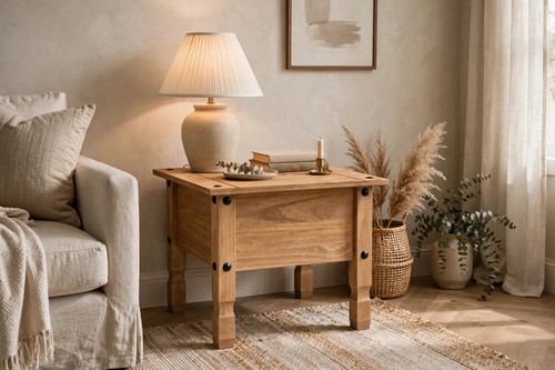 Corona lamp table - lamp, side