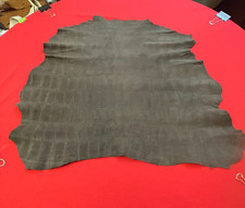 Brown crocodile hide/skin Goat