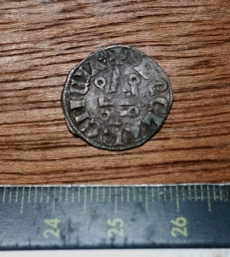 Medieval silver denier - medieval,