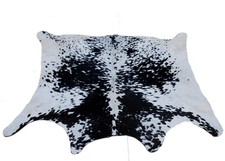 Genuine Cowhide Rug Black