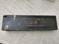 Vintage Norton Abrasives India Oilstone 8 x 2 x 1" In Original Box