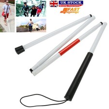 Safety Visually Impaired Crutch Cane Blind Guide Walking Stick  Foldable UK