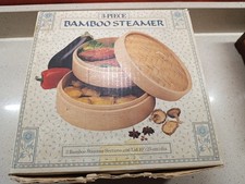 Bamboo Steamer Boxed 10"