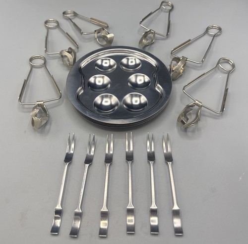 Six stainless steel oyster
