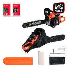 45cc 16" Petrol Chainsaw + 2 x Chains + More!