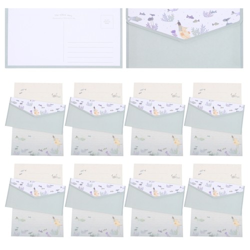 Sets retro letter papers and - 4,