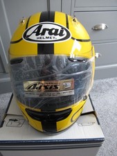 Joey Dunlop Quantum F race replica helmet BNIB signed by Michael Rutter XL