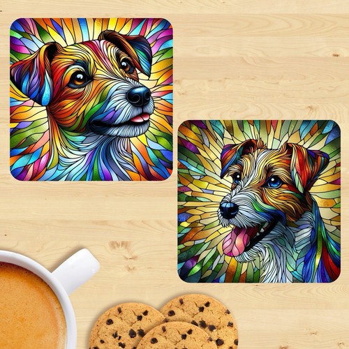 Jack russell terrier - russell, coasters
