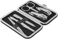 6pcs Mens Manicure & Pedicure Set Nail Clipper Grooming Kit Fathers Day Gift