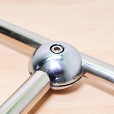 Clamp 2-Way Ball Clamp Tube Pipe 25-30mm Metal Connector Joiner PACK OF 2