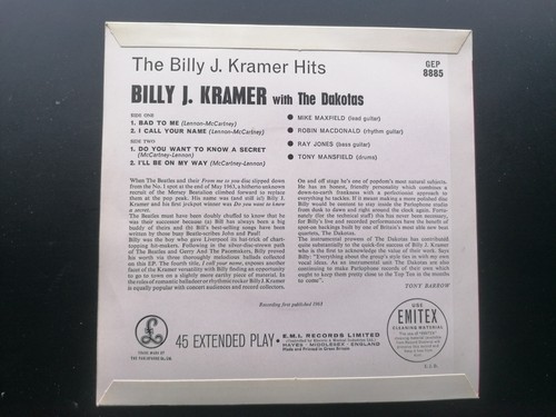 The billy kramer hits - billy,
