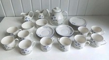 Job Lot Royal Doulton Minerva LS1084 Blue Iris Tea Set  34 pieces (FO)