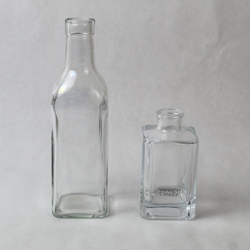 Lot empty glass bottles - empty,