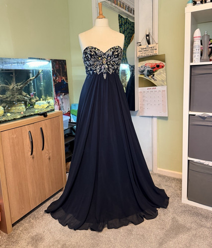 Illusion navy strapless - navy,