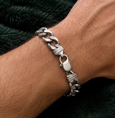 Heavy sterling silver - sterling, curb