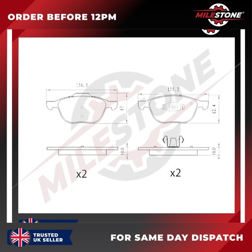 Brake pad for - mazda5, 3