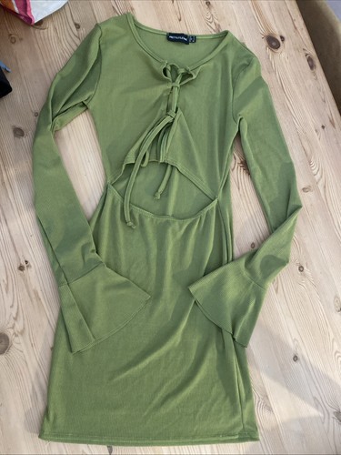 Plt green long - sleeved, dress