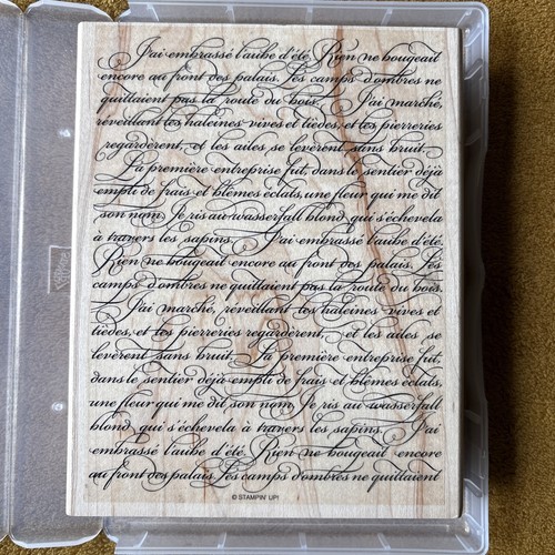 Stampin wood mounted - stampin', up!