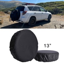 Universal Leather Spare Tire Cover Tyre Wheel Storage Bag Fit For Toyota RAV4