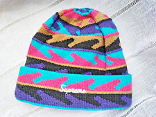  Supreme - Colourful Wave Stripe Beanie  NWOT