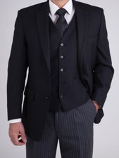 Mens Herringbone Wool Masonic 3 PC Masons Morning Jacket Waistcoat Trousers NEW