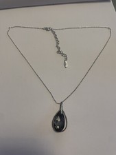 Designer - Jasper Conran - Silver 925 Stamped - Necklace - Silver Drop Pendant 