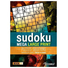 Mega Large Print Modern Sudoku Book - Tricky & Hard Activity Single Book