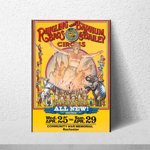Vintage print circus advert - vintage,