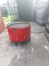 Double oil drum bbq, home made and used once for a wedding for 70 guests