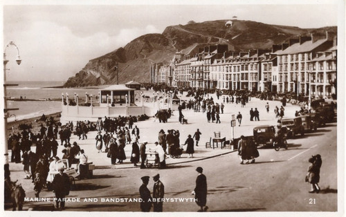 Aberystwyth marine parade - marine, &