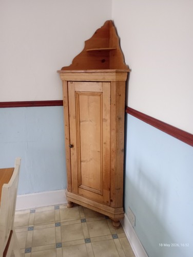 Antique pine standing corner - pine,