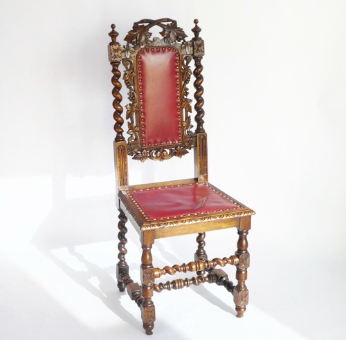 Baroque antique wooden chair - baroque,