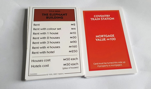 Full set monopoly deed - ,
