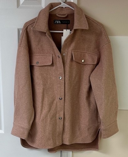 Zara oversized shacket jacket - oversized,