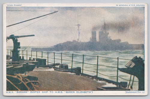 Hms barham battleship wwi era - hms,