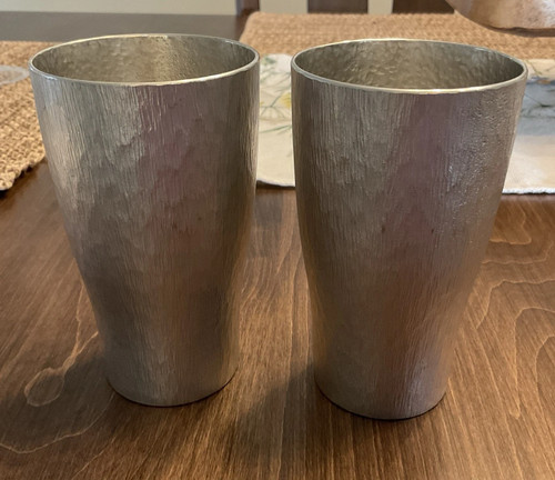 Set japanese tin pewter - 2,