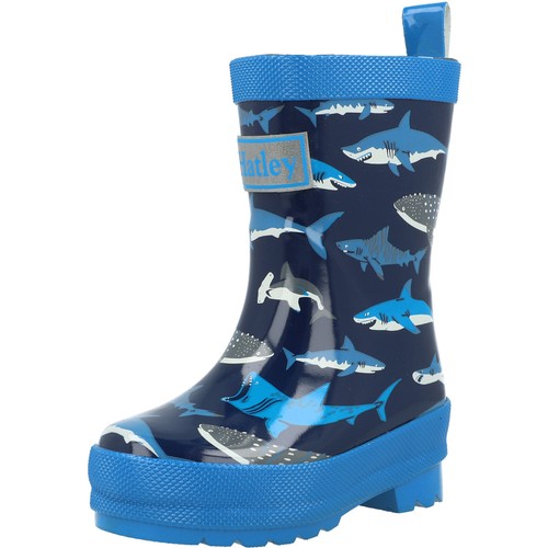 Hatley shiny blue rain boots - hatley,