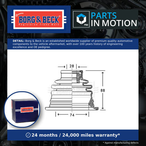 Joint boot fits renault - cv,