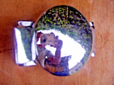 Vintage original 2-3/4" Monza Chrome/Brass Fuel Cap,Aston MG Bentley Alvis Riley