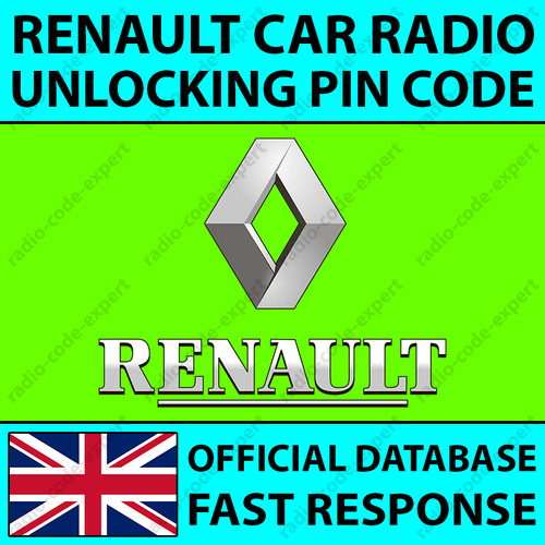Renault radio unlocking pin - radio,
