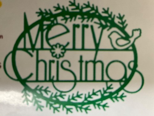 Merry christmas sentiment - merry, card